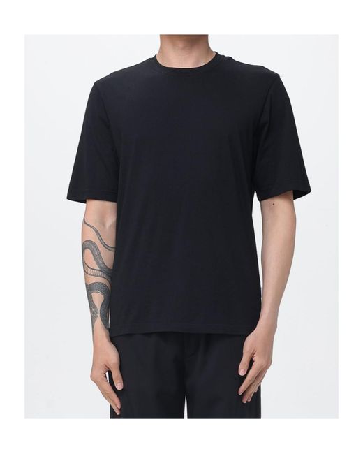 Lardini Black Crew Neck T-Shirt for men