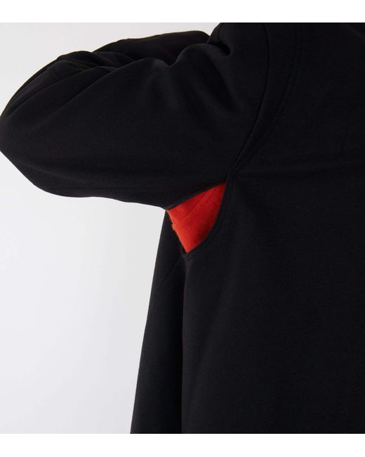 Rier Black Loden Wool Coat for men