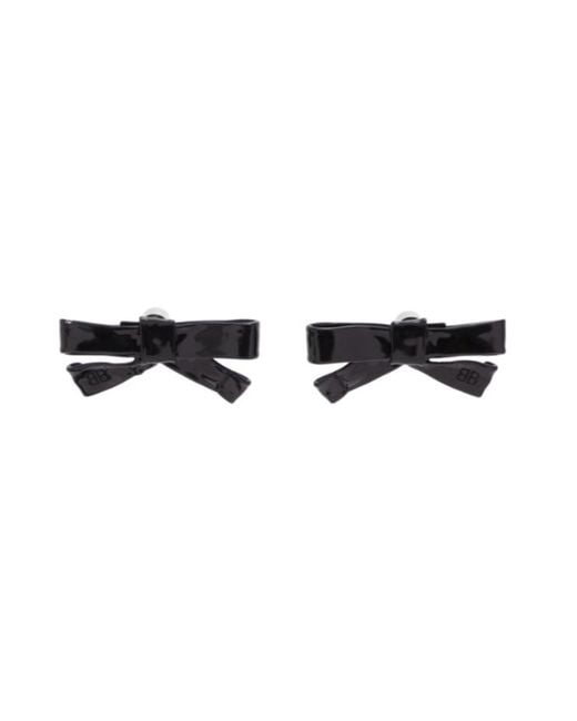 Balenciaga Multicolor Bow Detailed Earrings