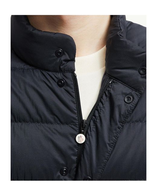 Moncler Blue Selves Short Padded Jacket for men