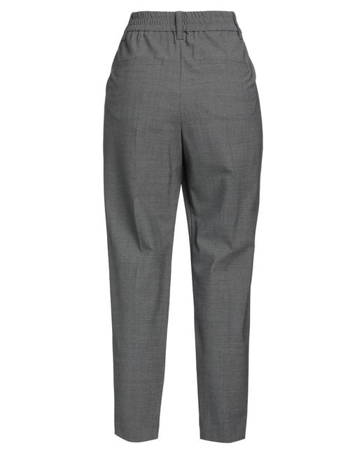Brunello Cucinelli Gray Fashionable, Versatile And Slim-Fit Dress Trousers