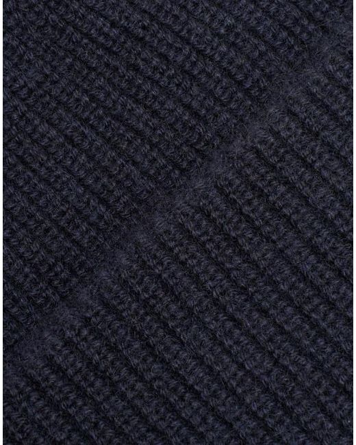Zegna Blue Ribbed Hat for men