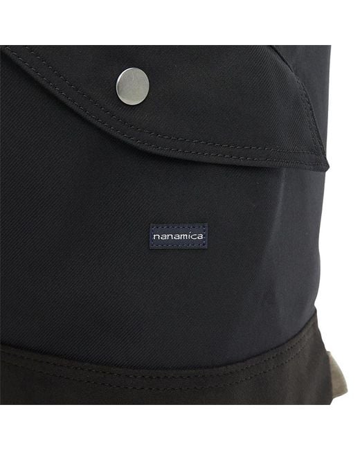 Nanamica Black Zippered Pocket Backpack for men