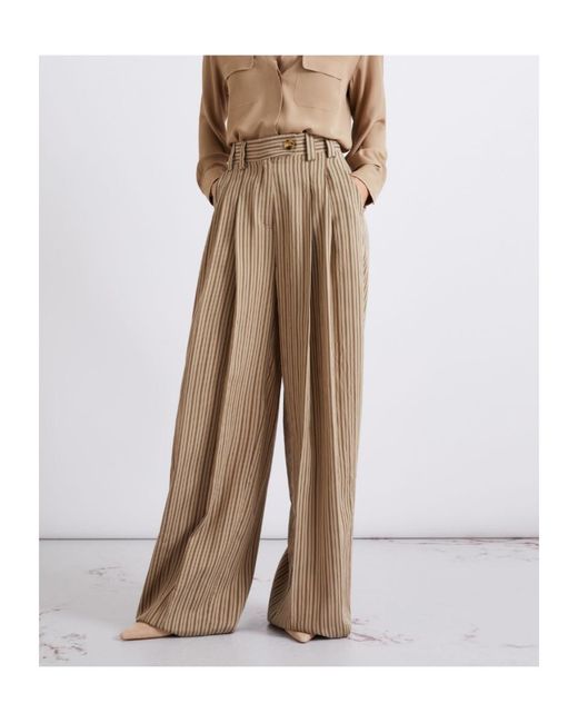 Marella Natural Viscose Palazzo Trousers
