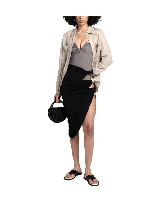 Jacquemus Black Long Skirts