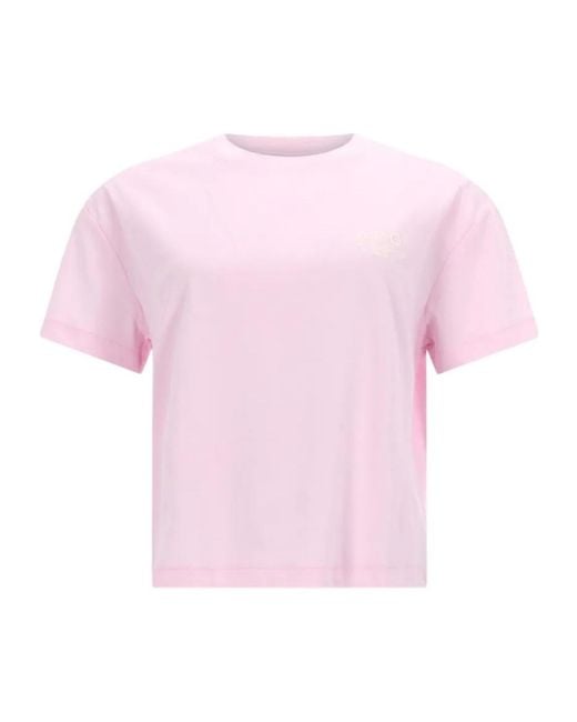 A.P.C. Pink Boxy Logo T-Shirt