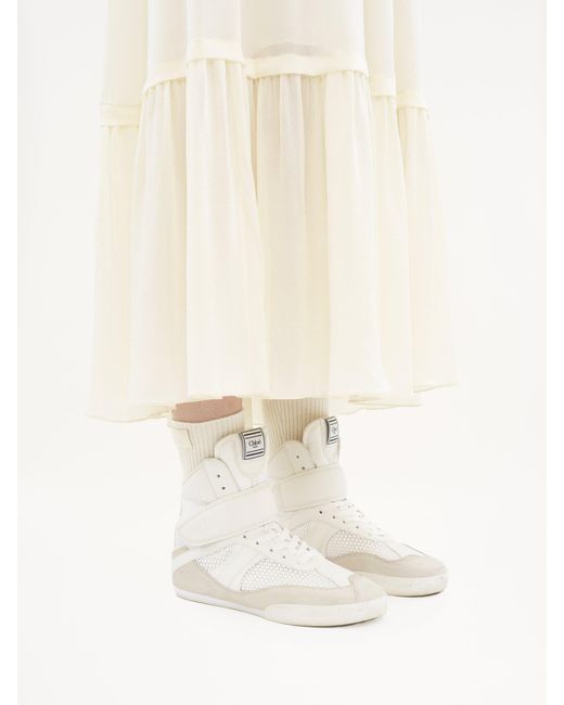 Chloé White Chloé Kick High-Top Sneakers