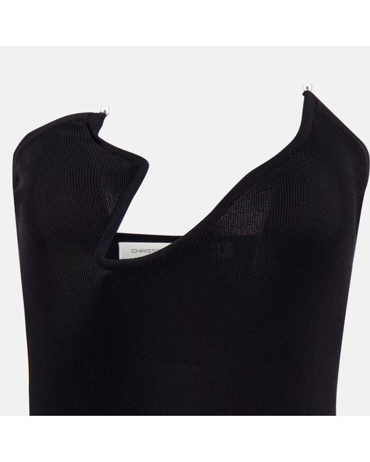 Christopher Esber Black Strapless Dress
