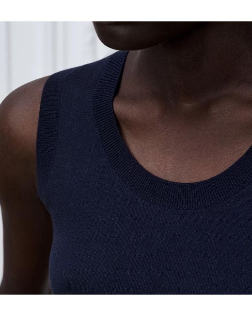 Dior Blue Marinière Fitted Sweater Vest