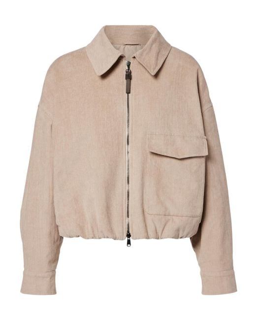 Brunello Cucinelli Natural Corduroy Jacket