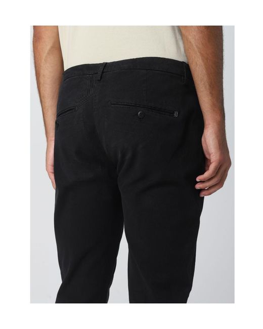 Dondup Black Logo Trousers for men