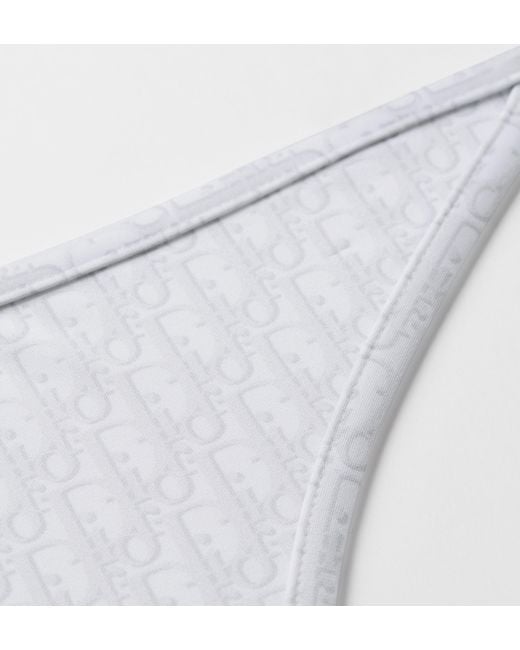 Dior White Iviera Bikini Bottom