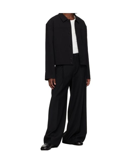 Entire studios Black Craft Cropped Jacket