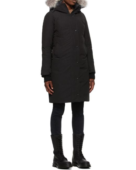Canada Goose Black Hooded Down Jacket