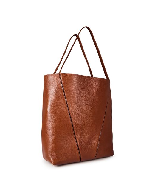 Chloé Brown Spin Medium Tote Bag