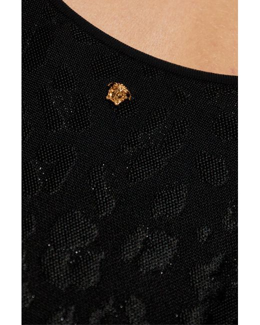 Versace Black Short Dresses