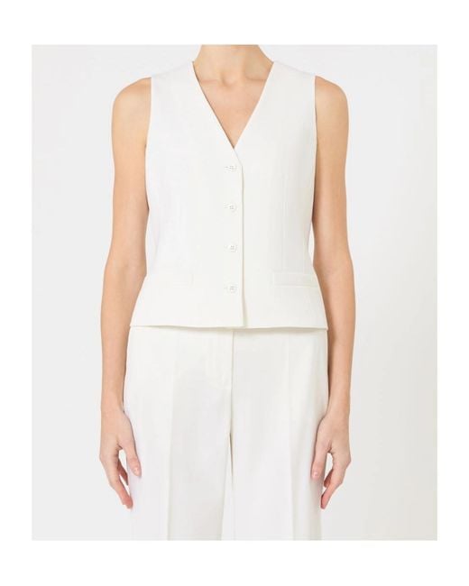 Max Mara White Studio Madia V-Neck Gilet