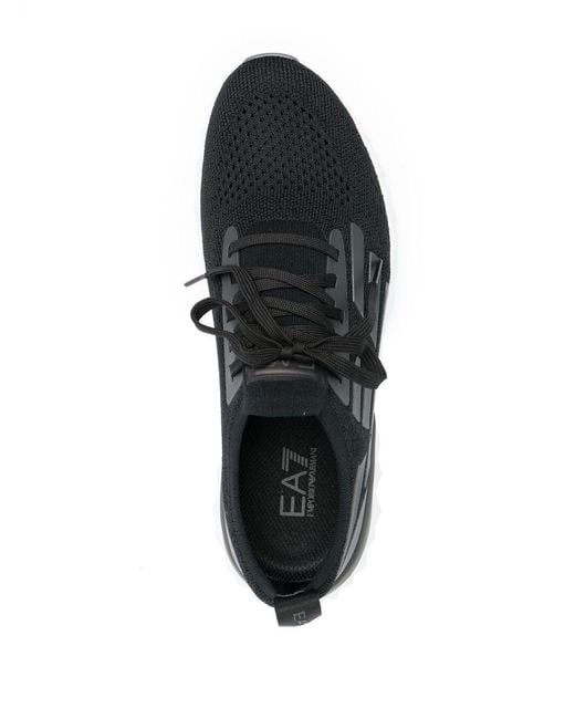 EA7 Black Sock-Style Sports And Leisure Shoes for men