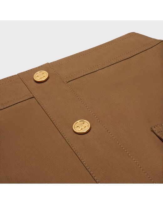 Céline Brown Short Skirt