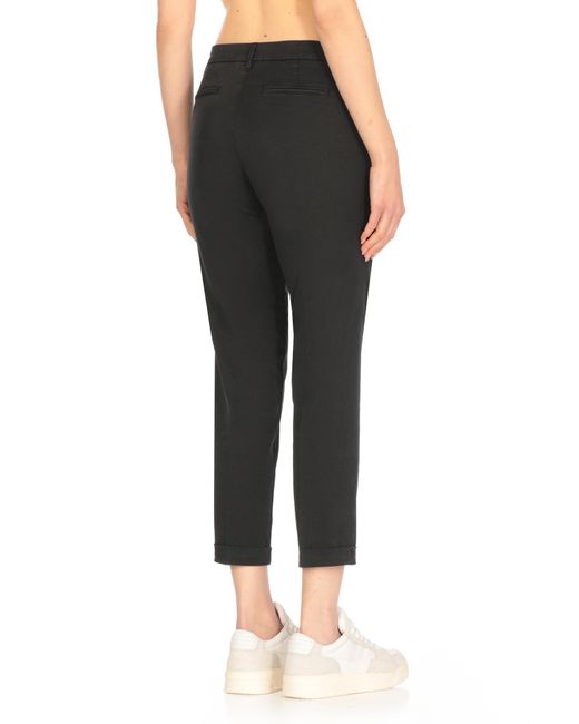 Fay Black Cropped Pants
