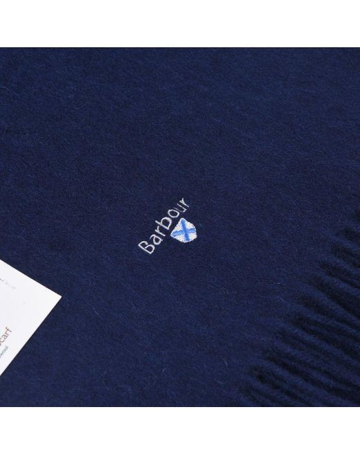 Barbour Blue Logo Scarf for men