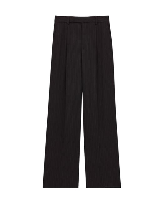 Saint Laurent Black Fluid Pants for men