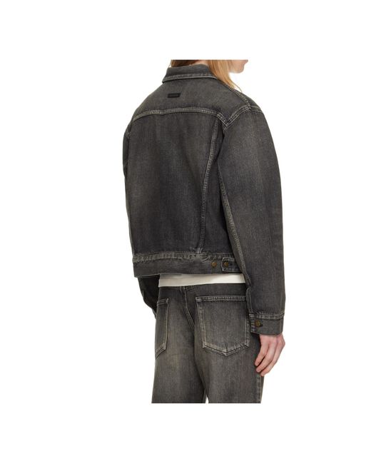 Fear Of God Gray Long Sleeve Denim Jacket for men