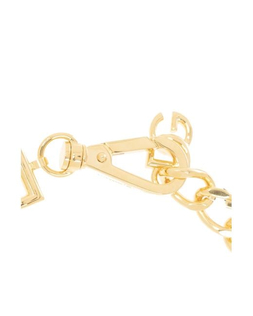 Dolce & Gabbana Metallic Dg Logo Lettering Choker