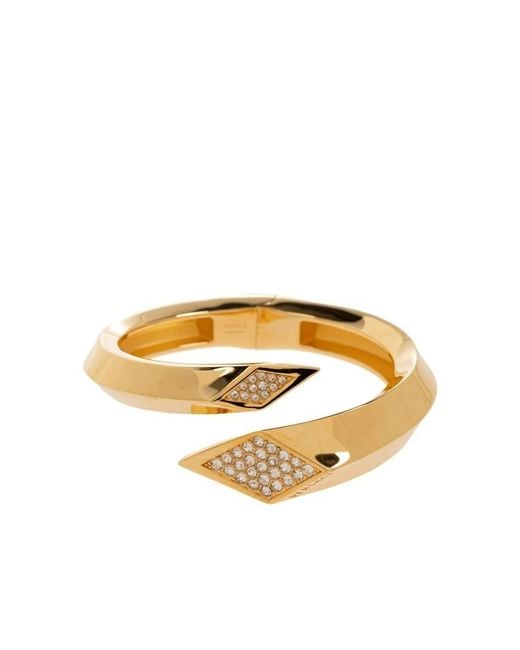 Versace Metallic Spiral-Shaped Bracelet for men