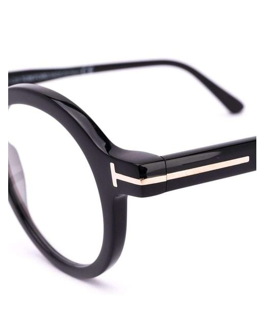 Tom Ford White Eyewear Round Frame Glasses