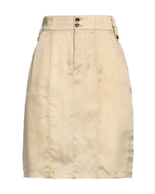 Saint Laurent Natural A-Line Skirt