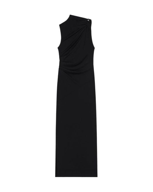 Courreges Black Draped Dress
