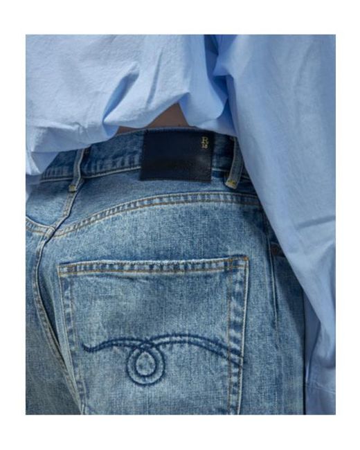 R13 Blue Belt-Loop Jeans