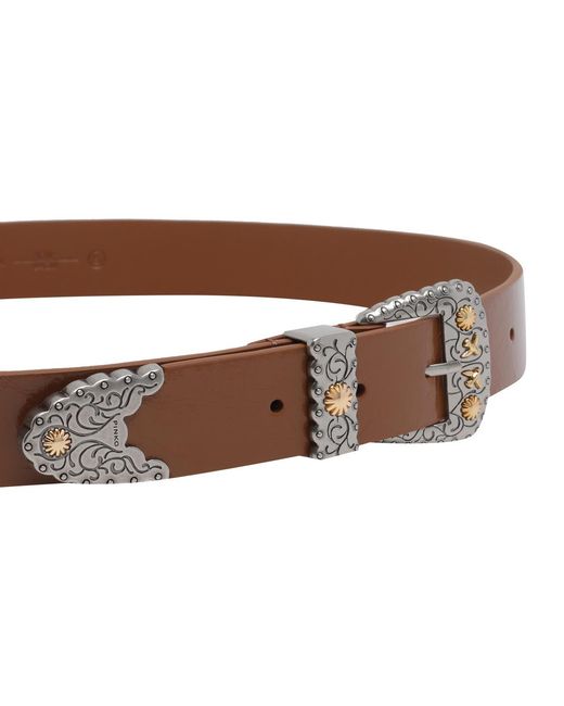 Pinko White Shiny Metallic Finishes Belt