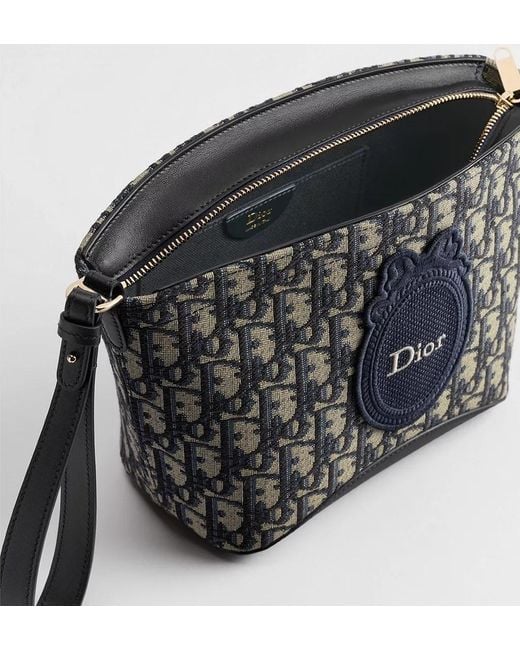 Dior Black Medium Blooming Clutch