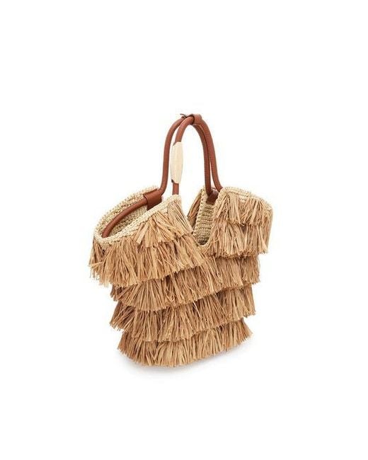 Zimmermann Natural Small Goldentime Fringed Tote Bag