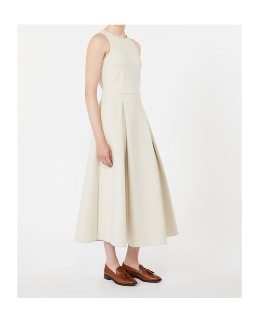 Max Mara White Scuba Jersey Dress