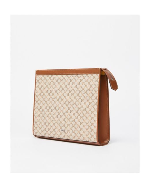 Max Mara White Mmtrousses Logo Plaque Zip-Up Wallet