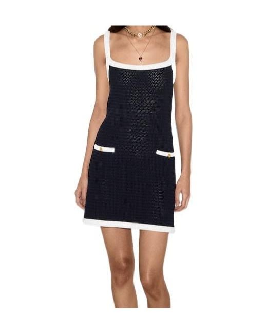 Gucci Crochet Stretch Mini Dress in Black