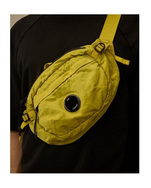 C P Company Yellow Lens Detailed Belt Bag for men