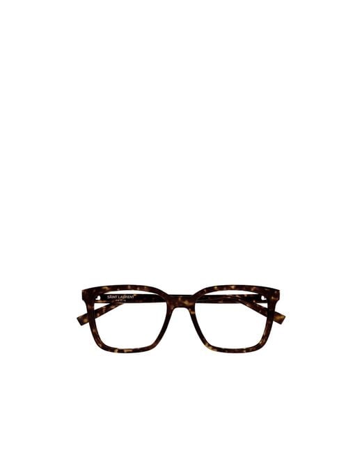 Saint Laurent White Eyewear Sl 672 Rectangular Glasses