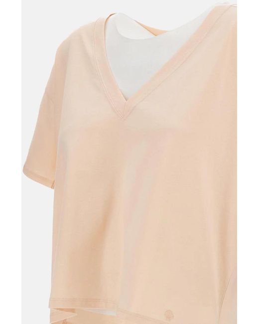 Loulou de Saison Natural Faaa Lds V Neck T-Shirt