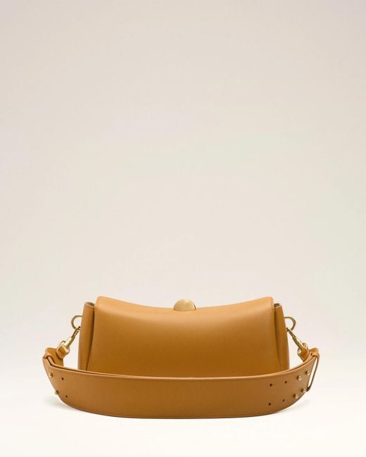 AMI Metallic Mini Carrousel Leather Shoulder Bag for men