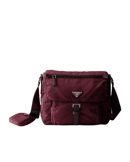Prada Purple Re-Nylon Shoulder Bag
