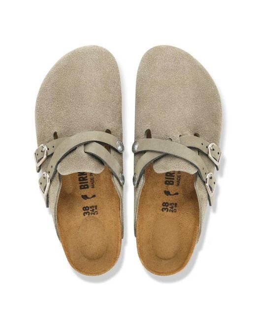 Birkenstock Brown Buckle-Fastening Crossover-Strap Sandals