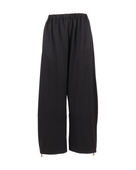 Fabiana Filippi Black Drawstring Hem Pants