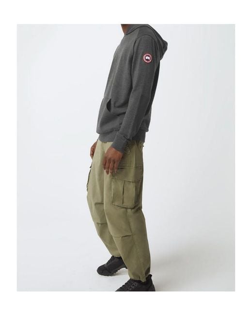 Canada Goose Gray Knit Hoodie for men