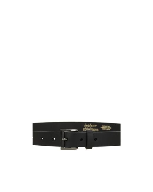 Yohji Yamamoto White Square-Buckle Leather Belt