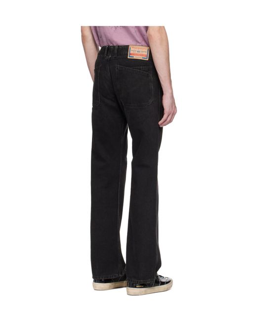 DIESEL Black D-Moorix Straight-Leg Jeans for men
