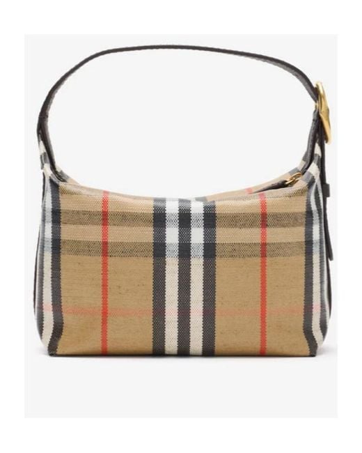 Burberry Multicolor Highlands Mini Check Tote Bag